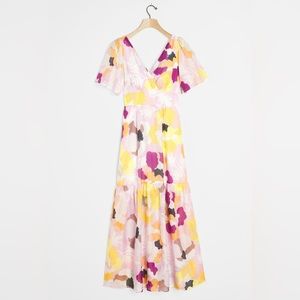 Maeve Anthropologie tiered maxi dress
